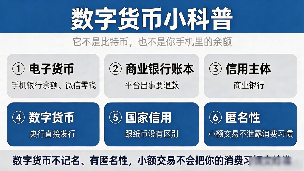 数字货币小科普：它不是比特币，也不是你手机里的余额