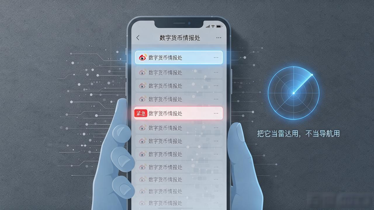 关注数字货币情报处微博前，普通散户该先搞清楚的几件实操事