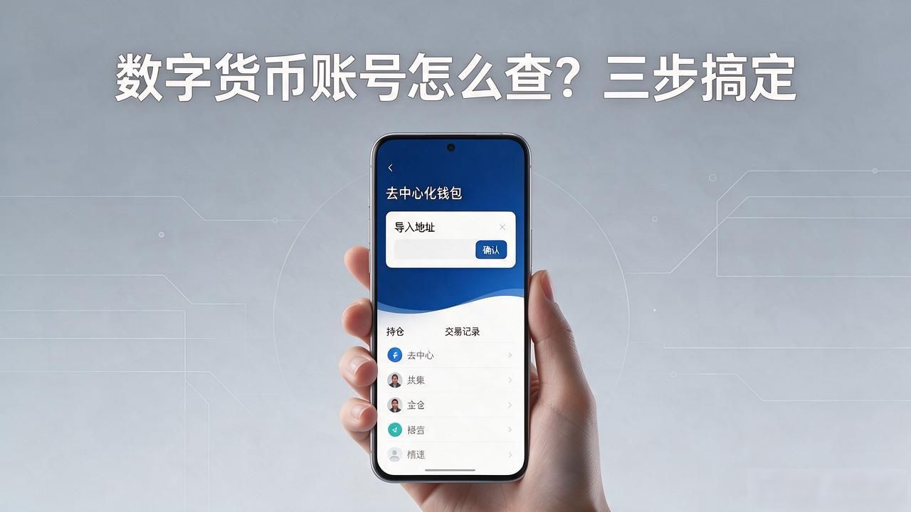 数字货币账号怎么查？三步搞定