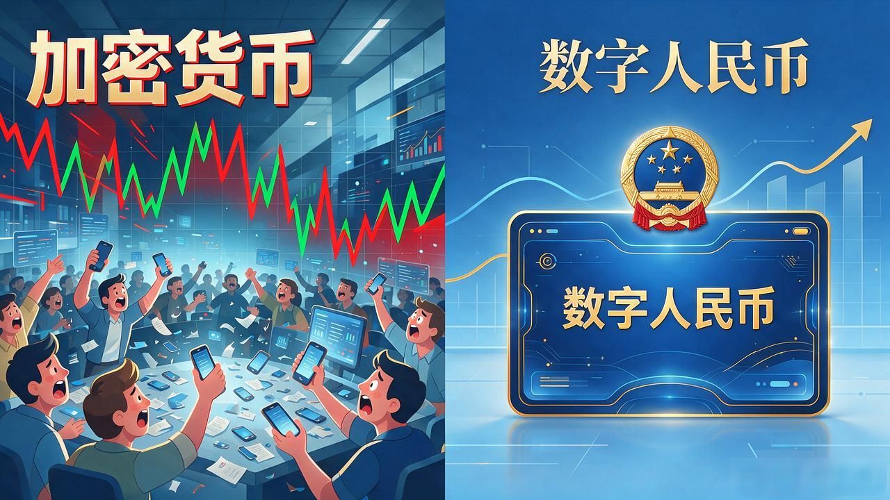 数字货币和中国币，数字人民币跟那些加密币到底差在哪