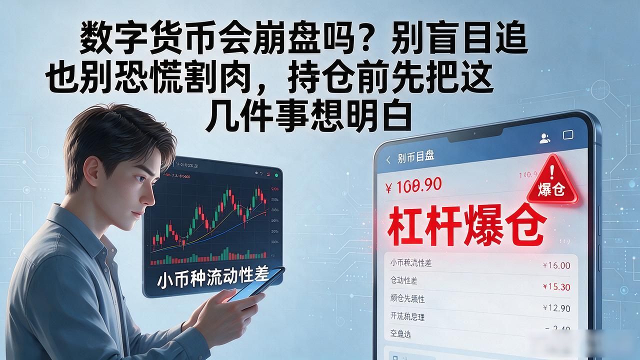 数字货币会崩盘吗？别盲目追也别恐慌割肉，持仓前先把这几件事想明白