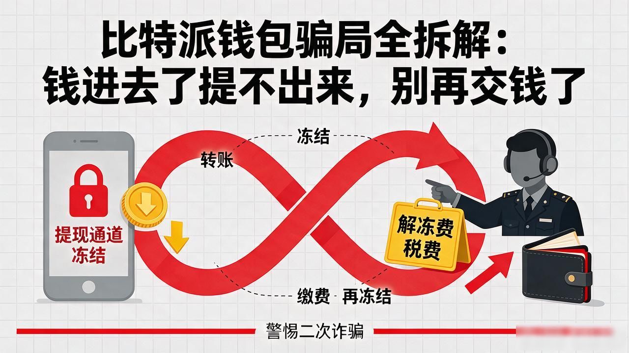 比特派钱包骗局全拆解：钱进去了提不出来，别再交钱了