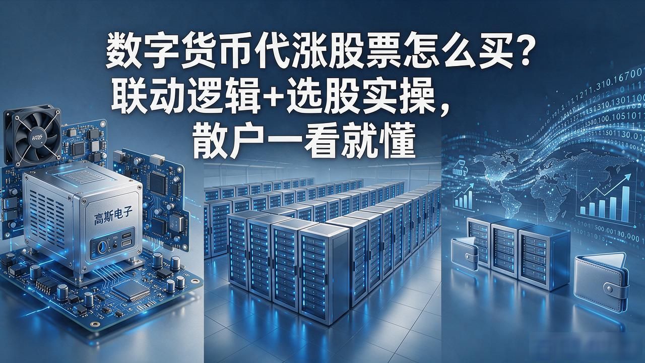 数字货币代涨股票怎么买？联动逻辑+选股实操，散户一看就懂