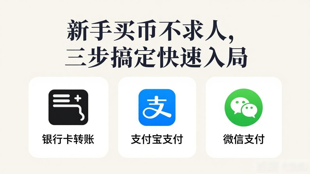 新手买币不求人，三步搞定快速入局