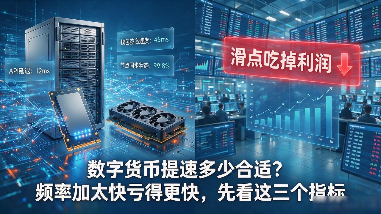 数字货币提速多少合适？频率加太快亏得更快，先看这三个指标