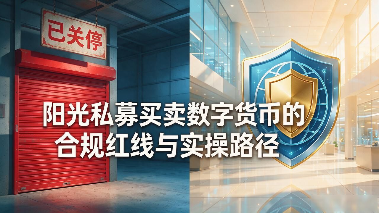 阳光私募买卖数字货币到底合规不合规？红线和实操一次讲透