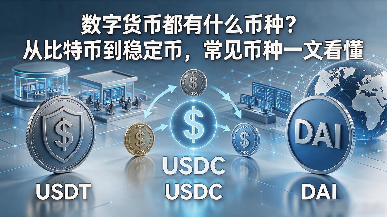 数字货币都有什么币种？从比特币到稳定币，常见币种一文看懂