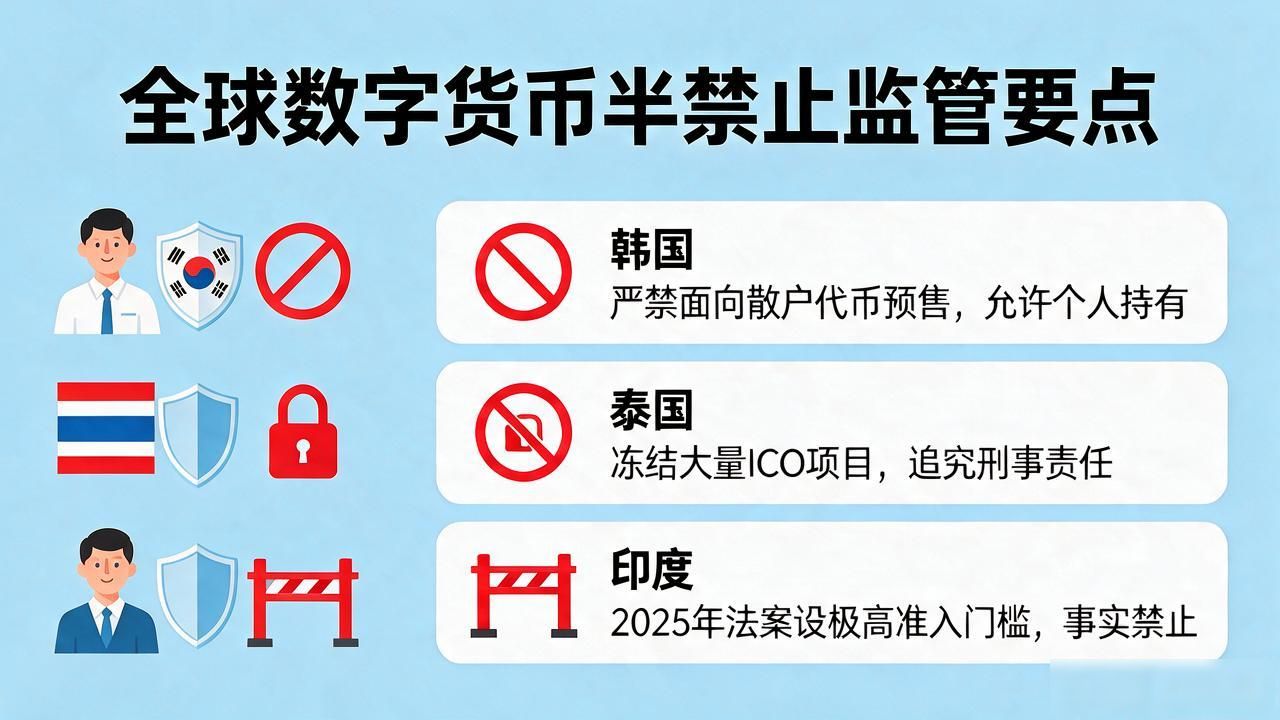 全球禁止数字货币公募的国家盘点：普通投资者必须看懂的监管红线