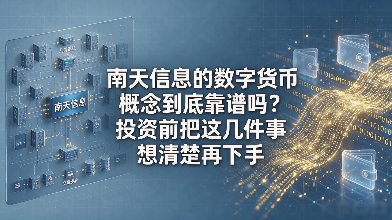 南天信息的数字货币概念到底靠谱吗？投资前把这几件事想清楚再下手