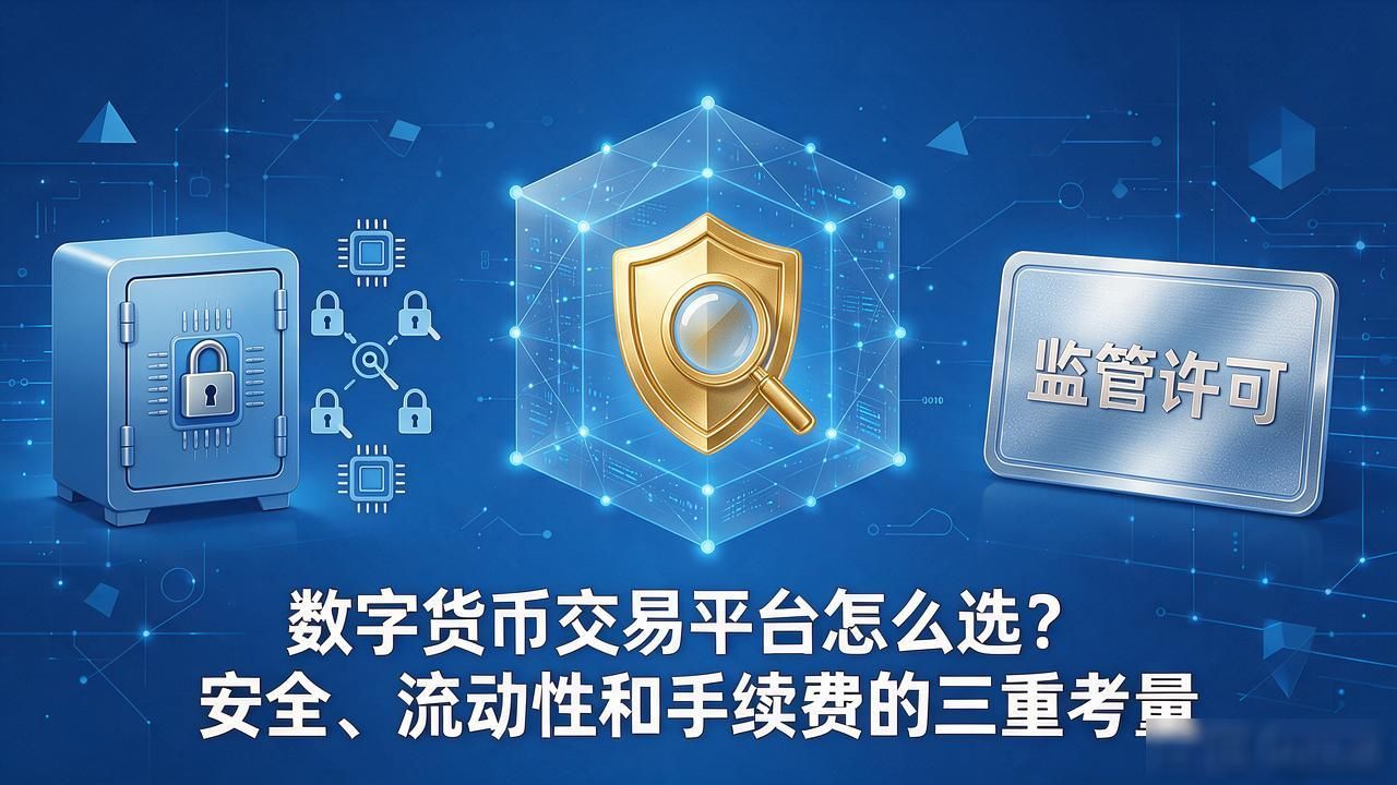 数字货币交易平台怎么选？安全、流动性和手续费的三重考量